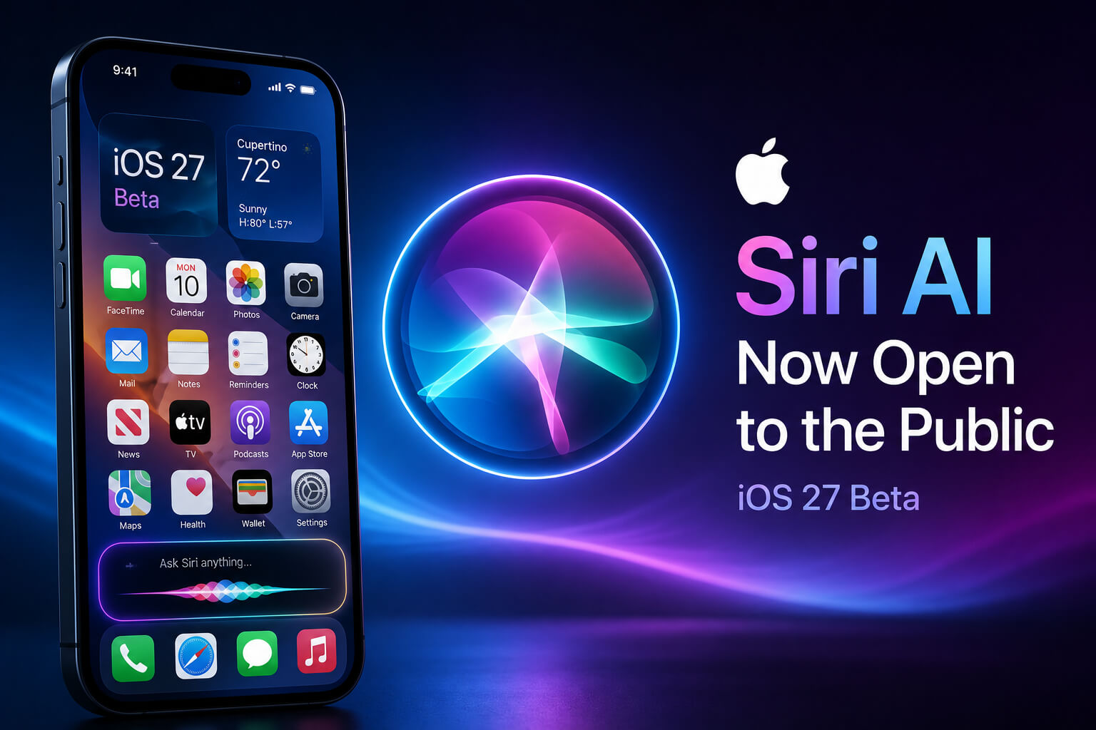Apple Siri AI iOS 27 public beta