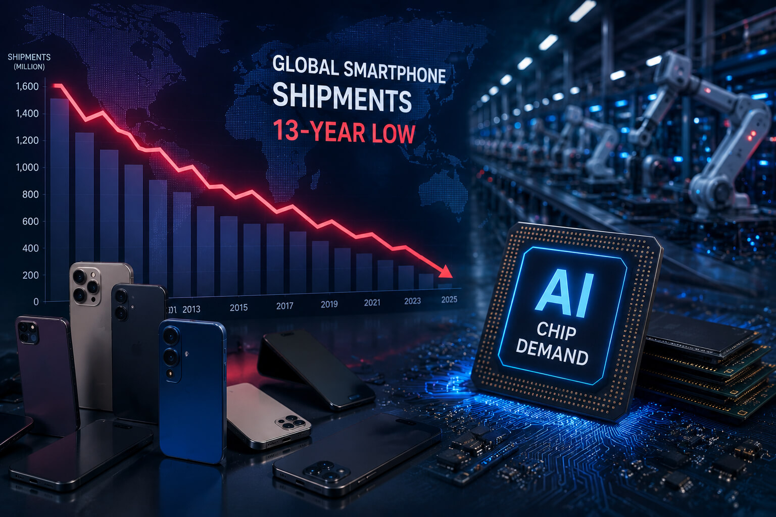 global smartphone shipments