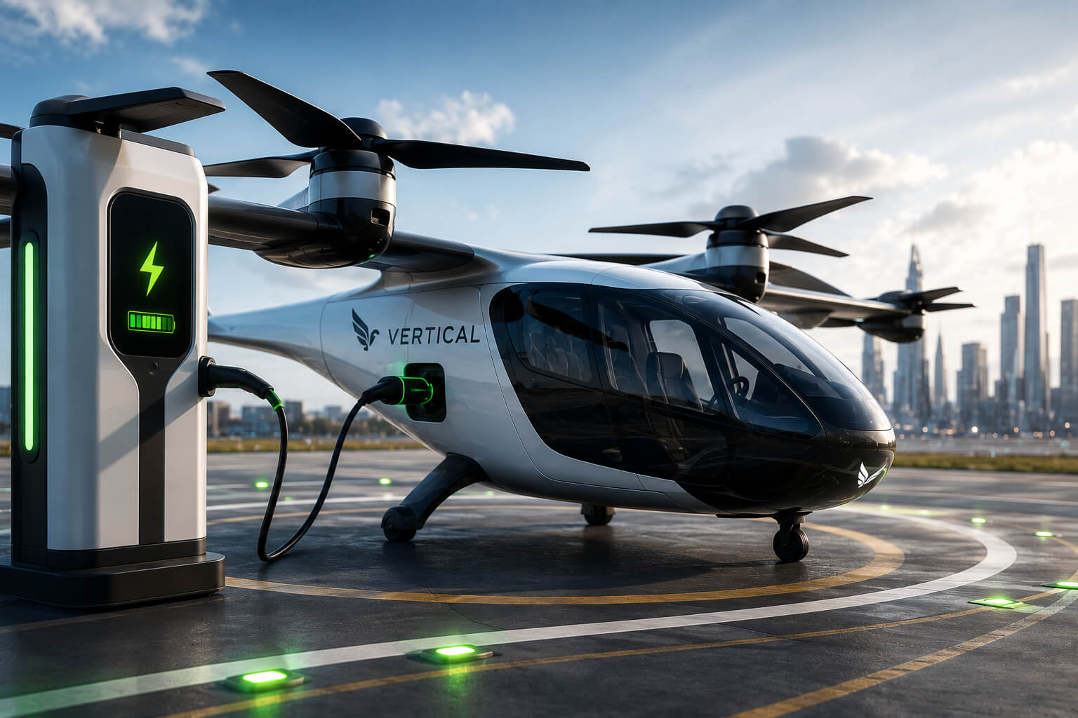 Vertical Aerospace electric aircraft charging