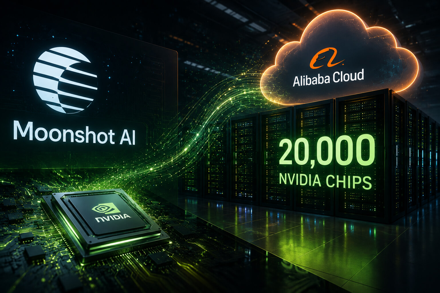 Moonshot AI Nvidia chip cluster