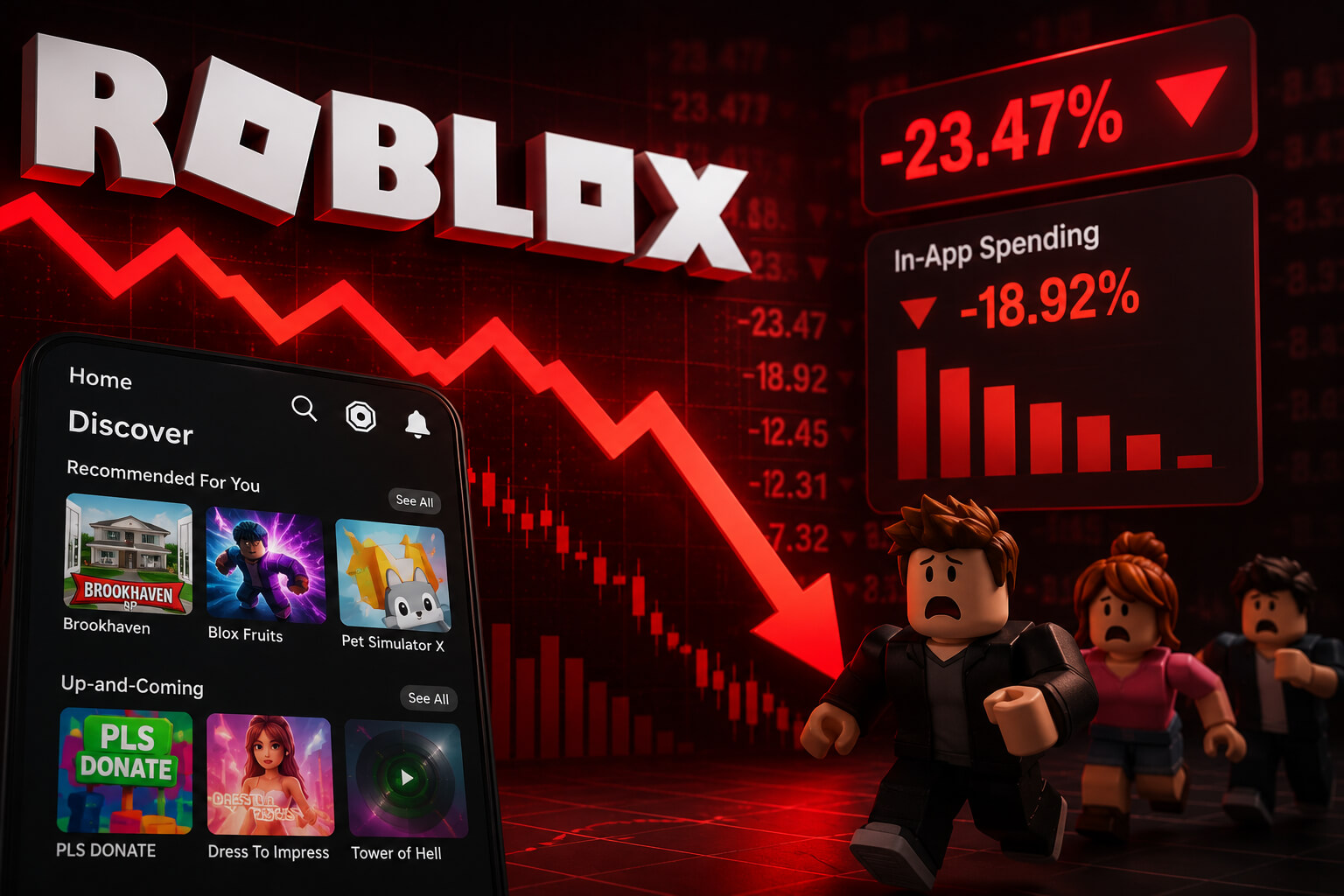 Roblox stock plunge