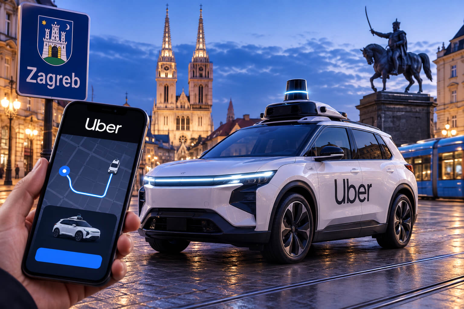 Uber autonomous rides in Zagreb